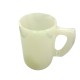 High Quality White Marble Natural Stone one piece polished mug 15cm Tall AU Seller