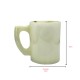 Handmade Vintage White Marble Natural Stone 2 piece set polished mug 10cm Tall AU Seller