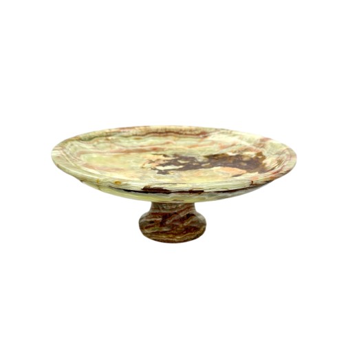 Handmade Green Onyx Natural Marble Stone Kitchen Table Bowl 30 cm