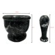 Handmade Vintage Natural Black Stone Marble Mortar & Pestle 8 CM