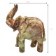 Handmade Green Onyx Elephant 10 Inch Decoration piece for Home & Office