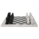 Handmade Marble Chess Board 12” Set Black and White Classic Strategy Game Set Gift for All Occasions