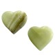 Green Onyx Heart Shape Love Heart Crystals Polished Love Sign Love Symbol 3.5 Inch Thick Plain and Banded