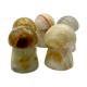 Handmade Mushrooms Crystal Gemstone Green Onyx Decor Stone Healing Crystals  2 Inch